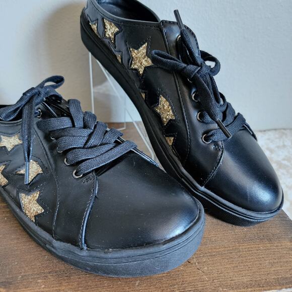Cape Robbin Beverly2 Slip On Sneakers Black Gold Star Size 10 - Picture 10 of 10